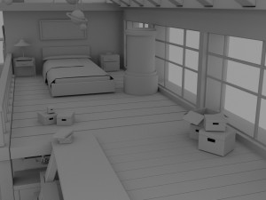 Chinese House Concept Model 3D