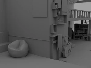 Chinese House Concept 3D Model