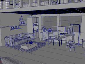 Chinese House Concept Model 3D