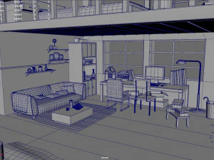 Chinese House Concept 3D Model