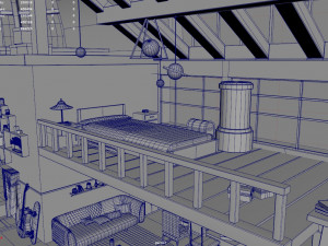 Chinese House Concept Model 3D