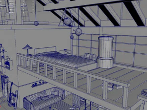 Chinese House Concept 3D Model