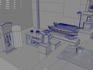 Chinese House Concept 3D Model