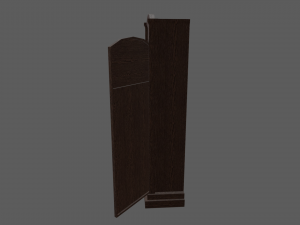 Old Vintage Big Floor Clock Model 3D