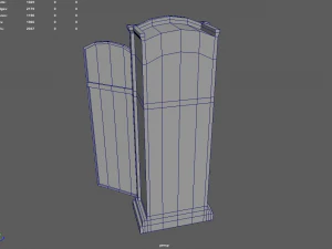 Old Vintage Big Floor Clock 3D Model