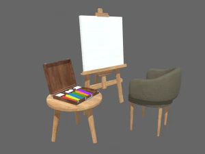 绘画套装 3D 模型