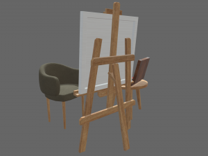Painting Set Kit 3D 模型