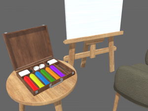 Painting Set Kit 3D 模型
