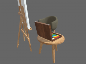 Painting Set Kit 3D 模型