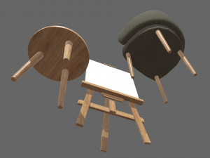 Painting Set Kit 3D 模型