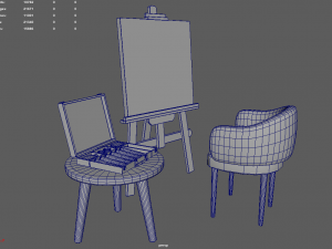 Painting Set Kit 3D 模型