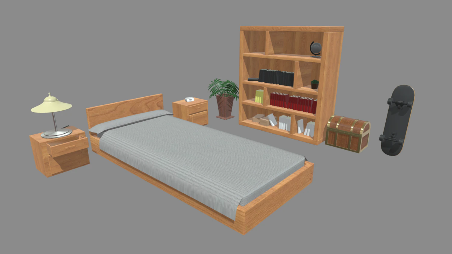 Sleep Room 01 3D Model .c4d .max .obj .3ds .fbx .stl .blend 