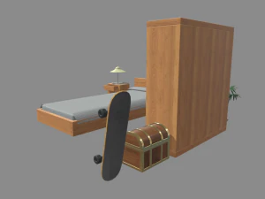Sleep Room 01 3D Model