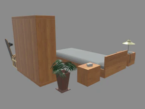 Sleep Room 01 3D Model