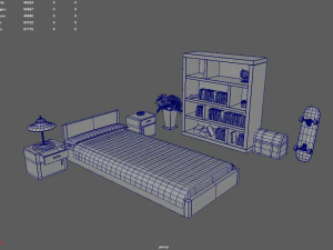 Sleep Room 01 3D Model