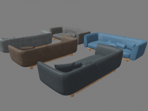 Sofa Pack Model 3D