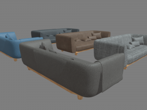 Sofa Pack Model 3D