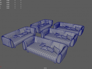 Sofa Pack Model 3D