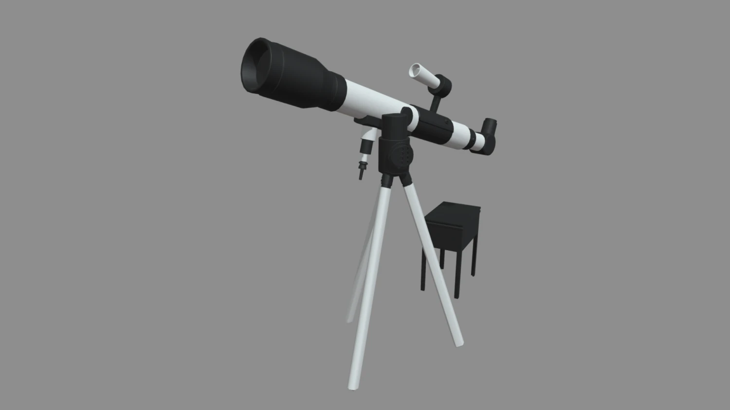 Telescope Kit Set Astronomy 3D Model .c4d .max .obj .3ds .fbx .stl .blend 