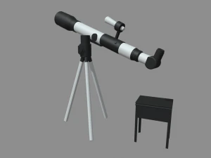 Telescope Kit Set Astronomy 3D Model