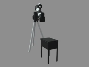 Telescope Kit Set Astronomy 3D Model