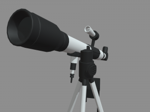Telescope Kit Set Astronomy 3D Model