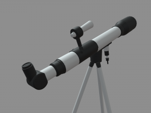 Telescope Kit Set Astronomy 3D Model