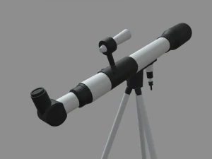 Telescope Kit Set Astronomy 3D Model