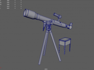 Telescope Kit Set Astronomy 3D Model