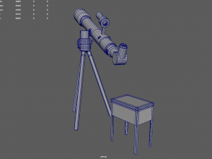 Telescope Kit Set Astronomy 3D Model