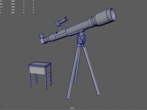 Telescope Kit Set Astronomy 3D Model