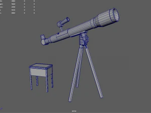 Telescope Kit Set Astronomy 3D Model
