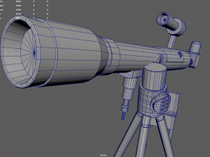 Telescope Kit Set Astronomy 3D Model