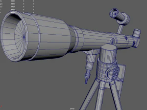 Telescope Kit Set Astronomy 3D Model