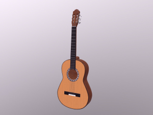 Classic Guitar 3D Model