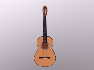 Classic Guitar 3D Модель