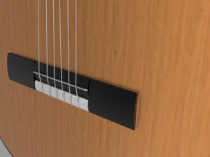 Classic Guitar 3D Model
