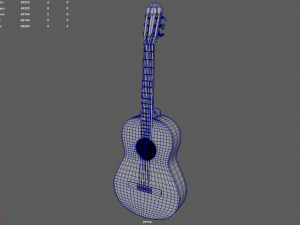 Classic Guitar 3D Модель