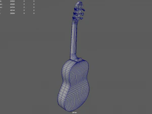 Classic Guitar 3D Model