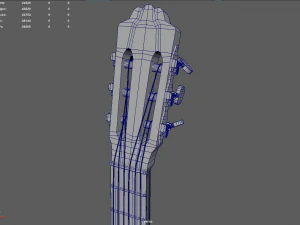 Classic Guitar 3D Model