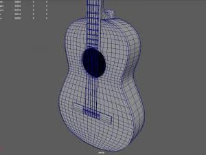 Classic Guitar 3D Model