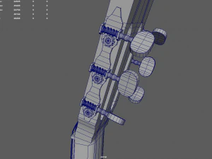 Classic Guitar 3D Model