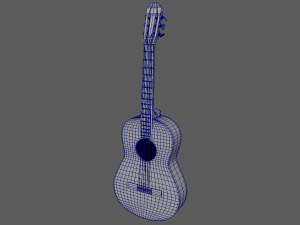 Classic Guitar 3D Модель