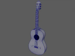 Classic Guitar 3D Model