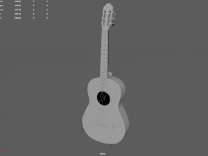 Classic Guitar 3D Model
