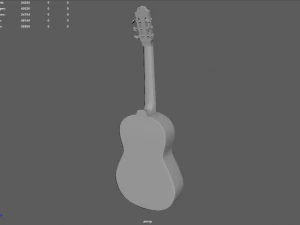 Classic Guitar 3D Model