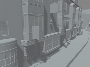 Diagon Alley Harry Potter 3D-Modell
