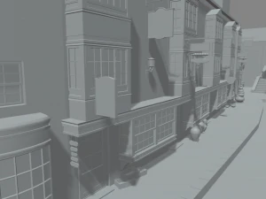Diagon Alley Harry Potter 3D Model