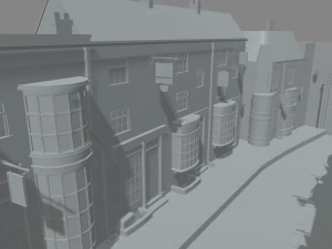Diagon Alley Harry Potter 3D Model