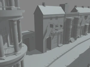Diagon Alley Harry Potter 3D Model